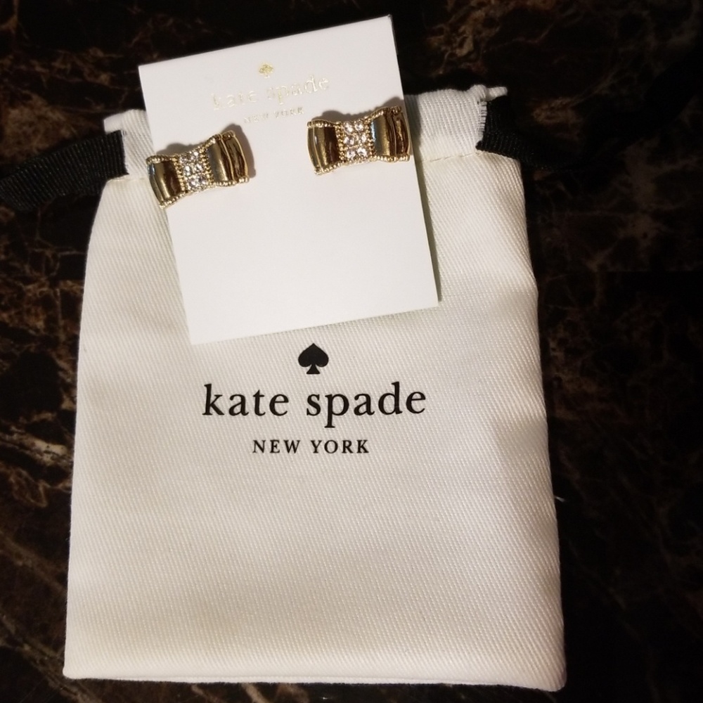 Kate Spade Gold Bow Earrings